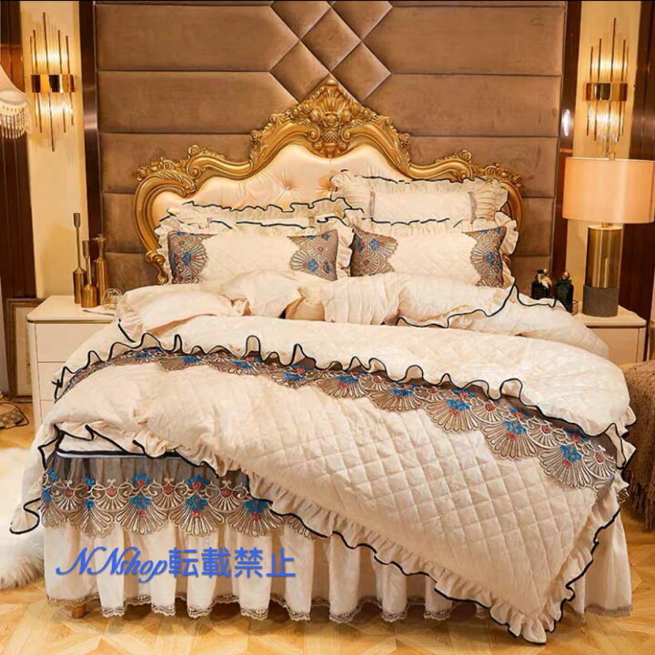 楽天市場】高級ベッド用品4点セット．掛け布団カバー 枕カバー ベッド  