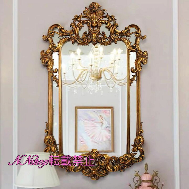 楽天市場】A011321高級豪華鏡 アンティーク調 壁掛け鏡 壁掛け 壁掛け  