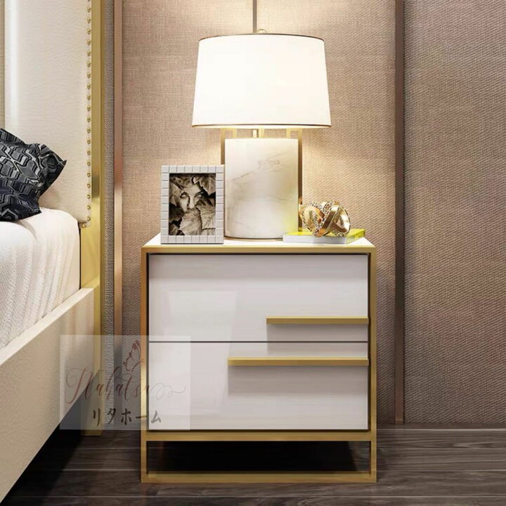 楽天市場】A043694高級感ベッドサイド用テーブル ベッドサイドテーブル  