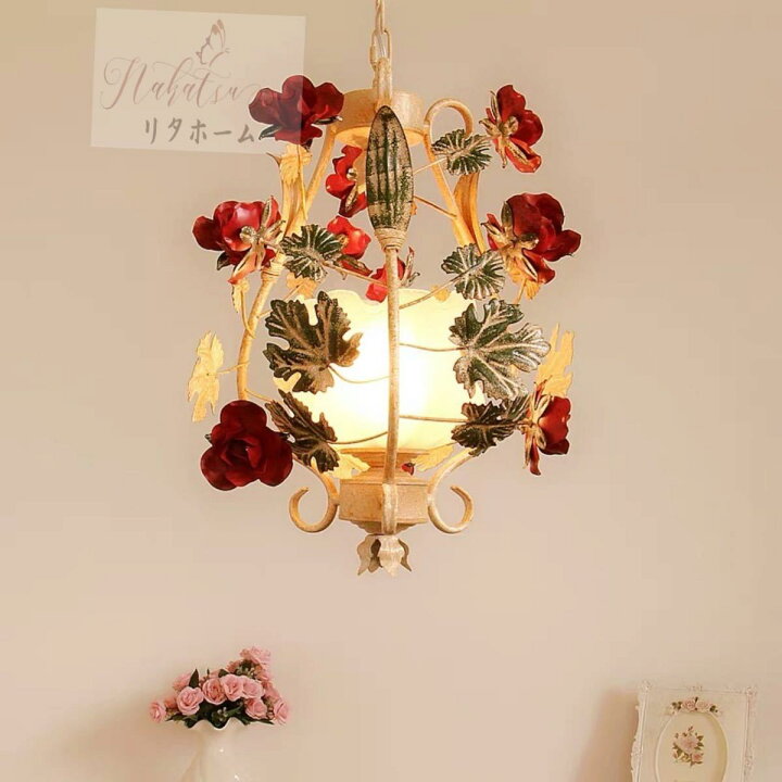 楽天市場】A008942シャンデリア照明器具 ペンダント 天井照明 薔薇 