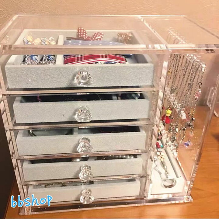 楽天市場】A060860アクセサリー入れ ジュエリー箱 ．大量収納ピアス 