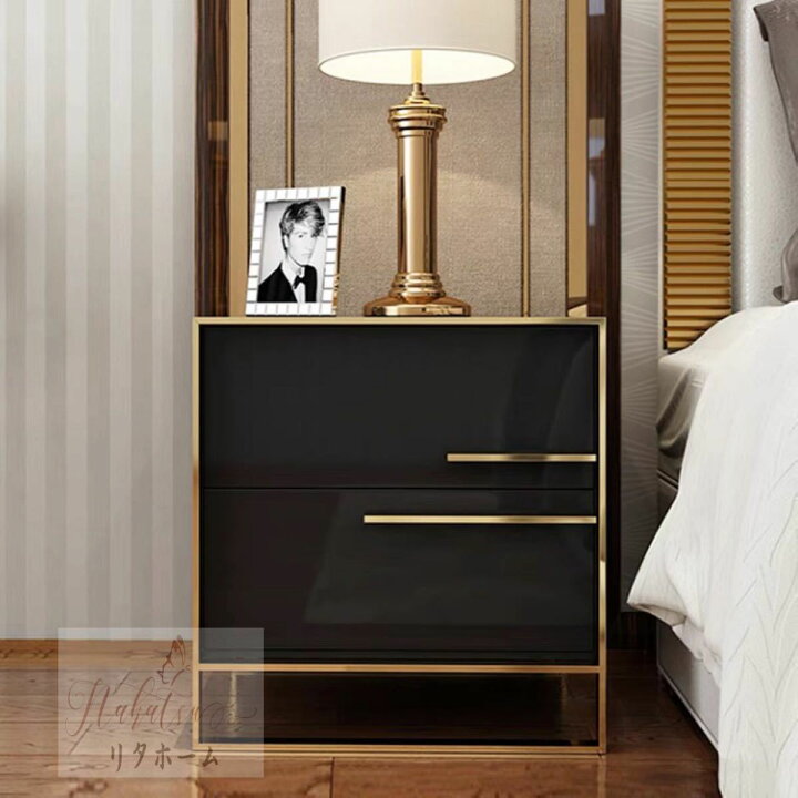 楽天市場】A030406高級感ベッドサイド用テーブル ベッドサイドテーブル  