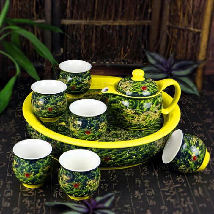 楽天市場】A062182茶器セット お茶 中国茶道具 陶器 急須 湯呑み 工夫  