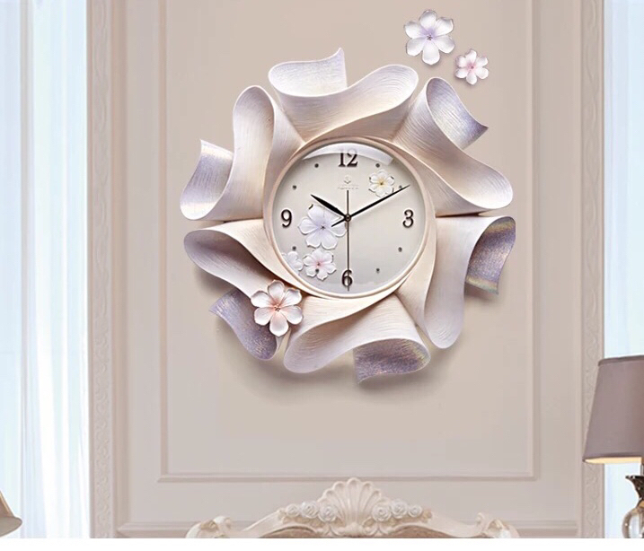 楽天市場】クロック。壁掛け時計 かけ時計 花柄 姫系雑貨 : リタハウス
