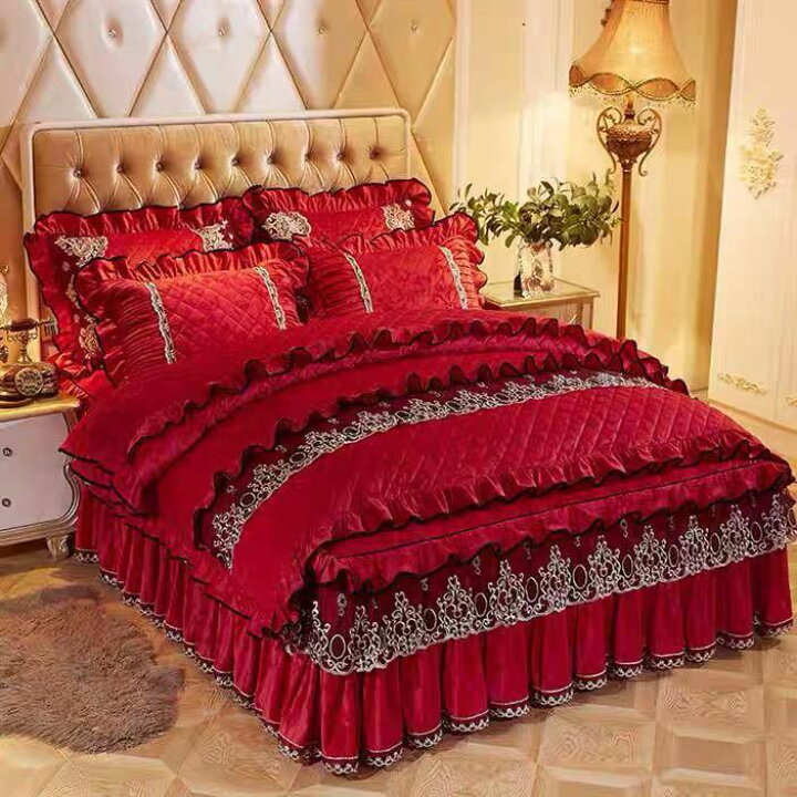 楽天市場】A040034高級感ベッド用品4点セット掛け布団カバー 枕カバー  