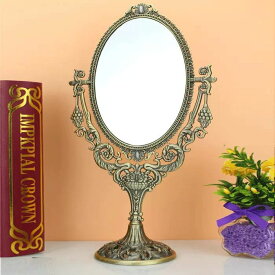 卓上ミラー 鏡 スタンドミラー 姫系雑貨 豪華化粧鏡 メイクミラー 化粧鏡 ．