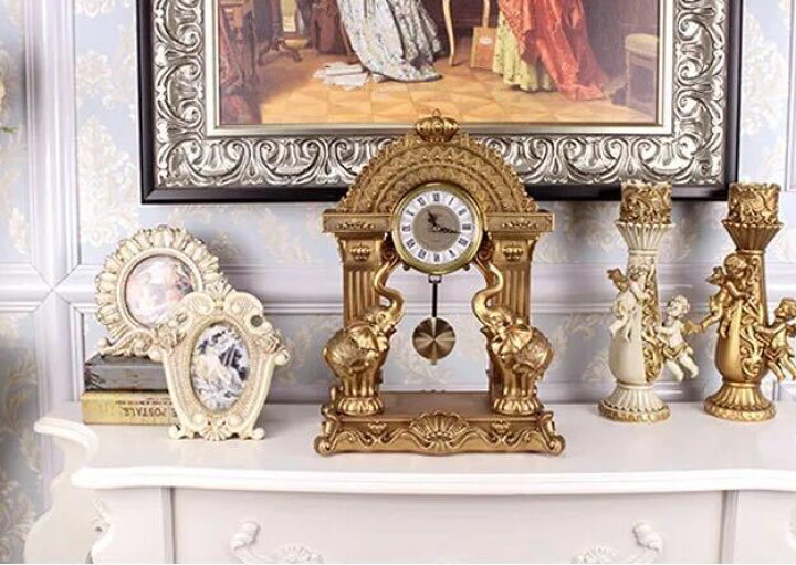 楽天市場】A045156テーブルクロック 置き時計 クロックアラーム 上品  