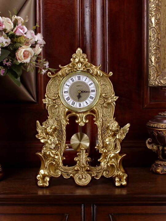 楽天市場】A059367高級感テーブルクロック 置き時計 クロック 置時計  