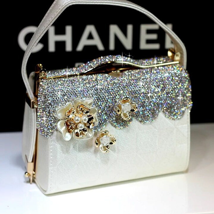 楽天市場】A002975豪華パーティーバッグ キラキラ ストーンBAG  