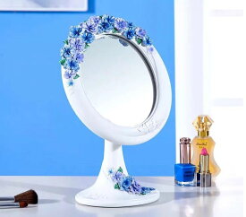 卓上ミラー 鏡 スタンドミラー ．姫系雑貨 豪華化粧鏡 メイクミラー 化粧鏡