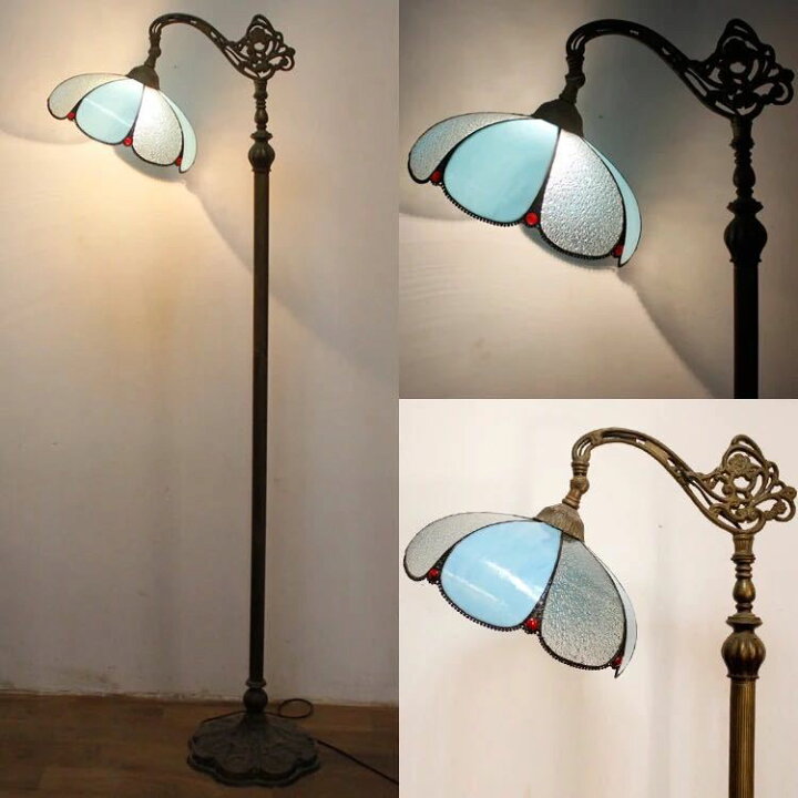 楽天市場】A026531ステンドグラスフロアライト ．間接照明 フロア  