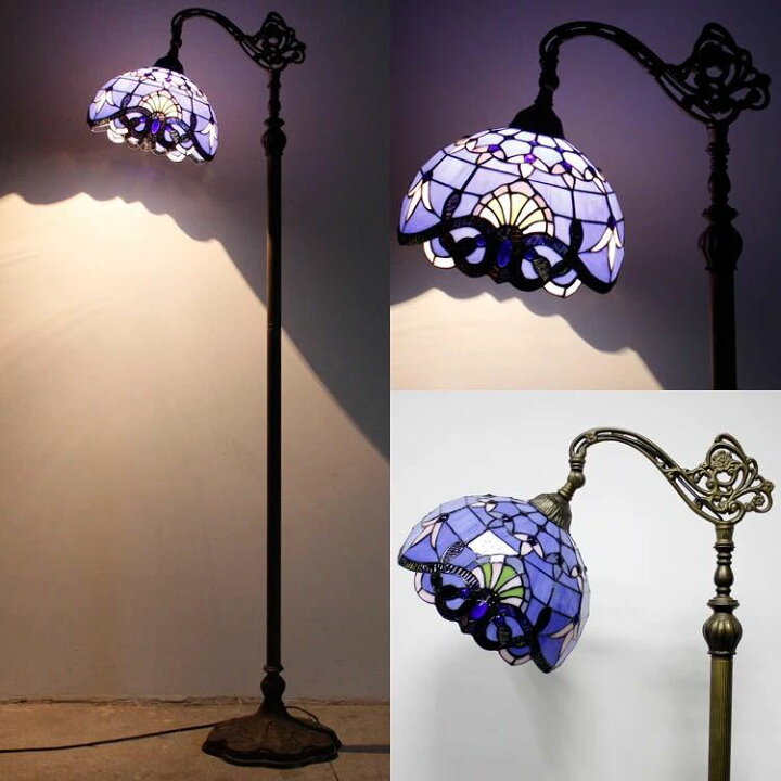 フロアスタンド ランプ ステンドグラス調｜テーブルライト・デスクライト 