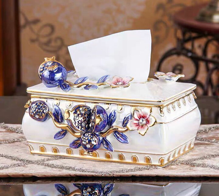 楽天市場】A060674高級感のある ．陶器ティッシュケース : リタハウス  