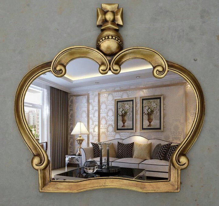 楽天市場】A013535豪華鏡 壁掛け鏡 アンティーク調 壁掛け 壁掛け  