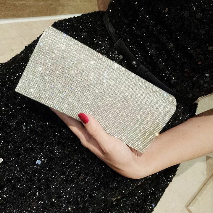楽天市場】A027774豪華パーティーバッグ キラキラ ストーンBAG  