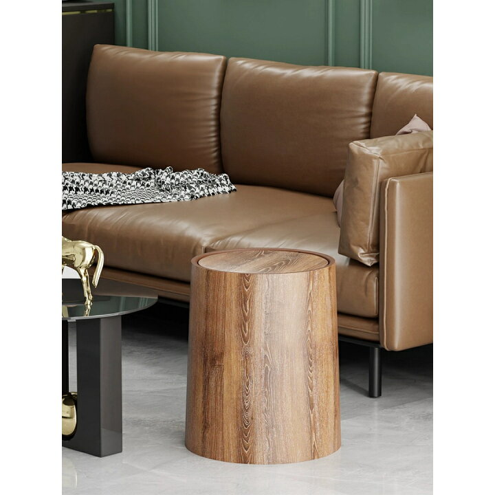 楽天市場】ごみ箱 ゴミ箱 木調 インテリア収納 キッチン用品 リビング  