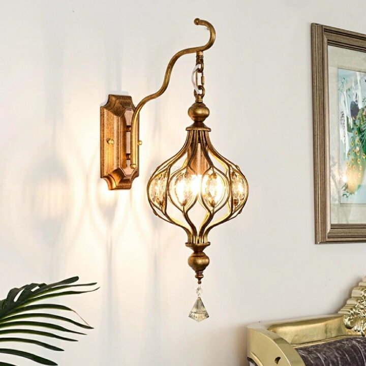 高級洋風 水晶ブラケットライト 壁掛け灯インテリア照明 壁掛け灯 玄関  