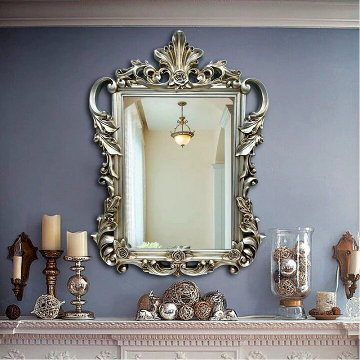 楽天市場】A032746高級感 豪華鏡 アンティーク調 壁掛け鏡 壁掛け  