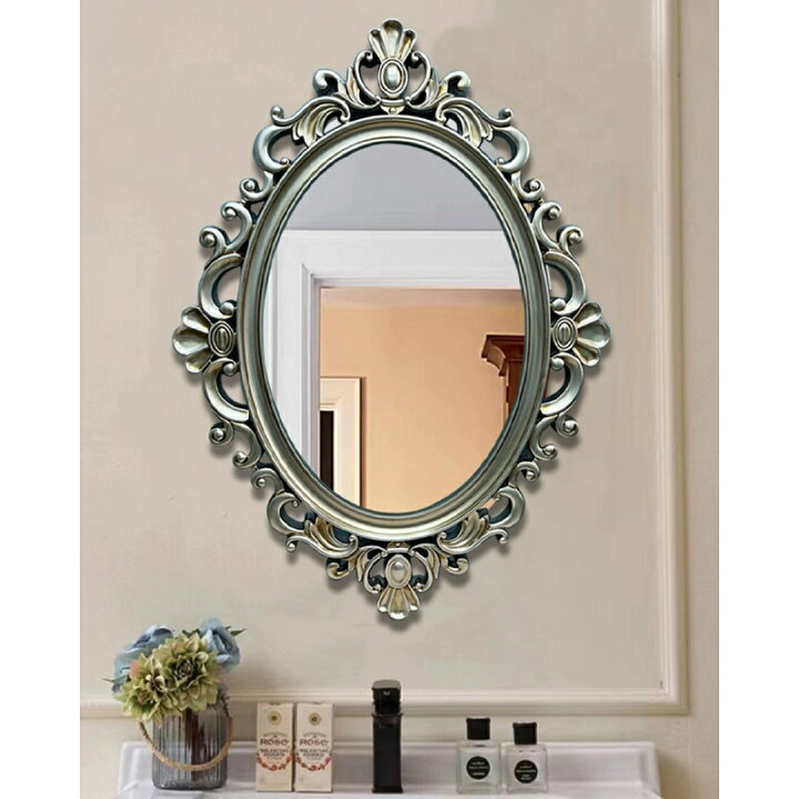 楽天市場】A032755高級感 豪華鏡 アンティーク調 壁掛け鏡 壁掛け  