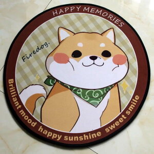 A009024☆ラグマット リビングマット 玄関マット.カーペット.お風呂マット .60cmサイズ 柴犬雑貨