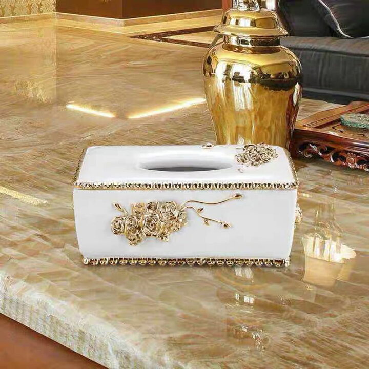 楽天市場】A059742高級感のある ．陶器ティッシュケース : リタハウス  