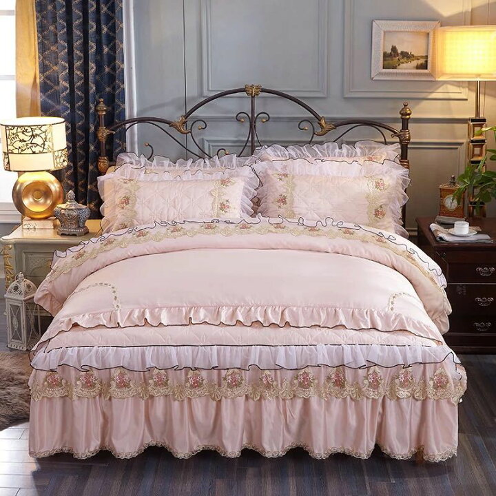 楽天市場】高級感ベッド用品4点セット掛け布団カバー 枕カバー ベッド  