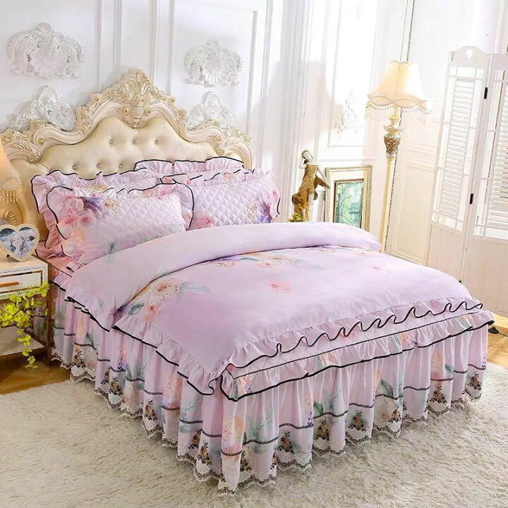 楽天市場】A010591高級感ベッド用品4点セット掛け布団カバー 枕カバー  