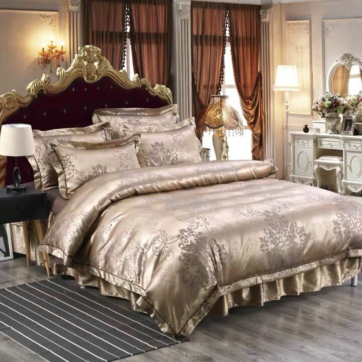 楽天市場】高級ベッド用品4点セット掛け布団カバー 枕カバー ベッド  