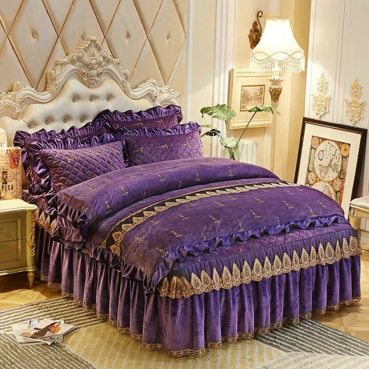 楽天市場】A046786ベッド用品4点セット掛け布団カバー 枕カバー ベッド  