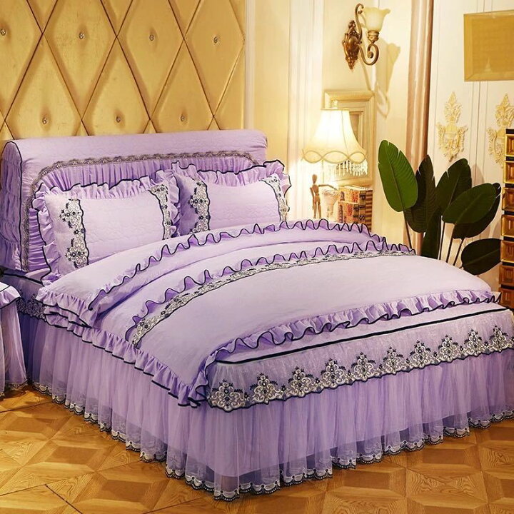 楽天市場】高級感ベッド用品4点セット掛け布団カバー 枕カバー ベッド  