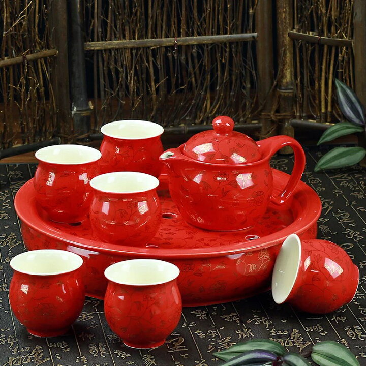 楽天市場】A059769茶器セット お茶 中国茶道具 陶器 急須 湯呑み 工夫 