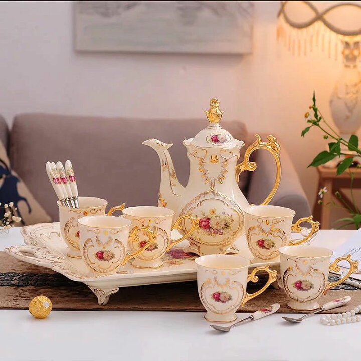 楽天市場】A019537西洋ティー・コーヒーカップセット カップ4客セット 