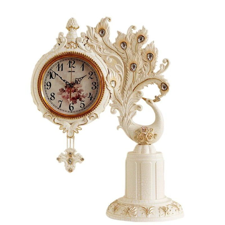 楽天市場】A048186テーブルクロック ．置き時計 クロックアラーム 上品  