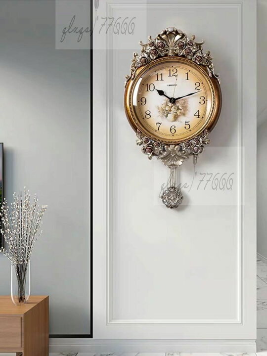 楽天市場】A036243北歐風 英国貴族風 クロック。壁掛け時計 かけ時計  