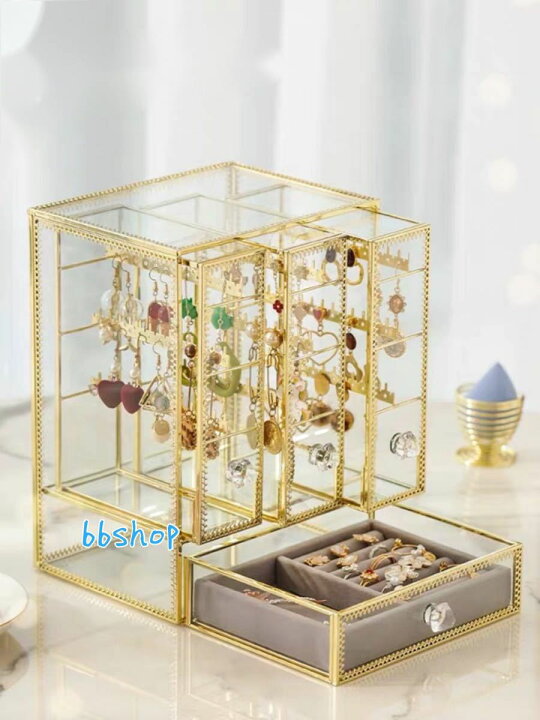 楽天市場】A054783アクセサリー入れ ジュエリー箱 大量収納ピアス  