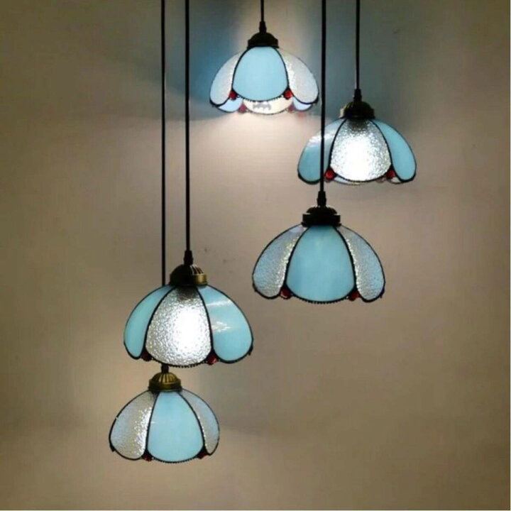 楽天市場】ステンドグラス．ペンダントライト豪華天井照明ステンド  