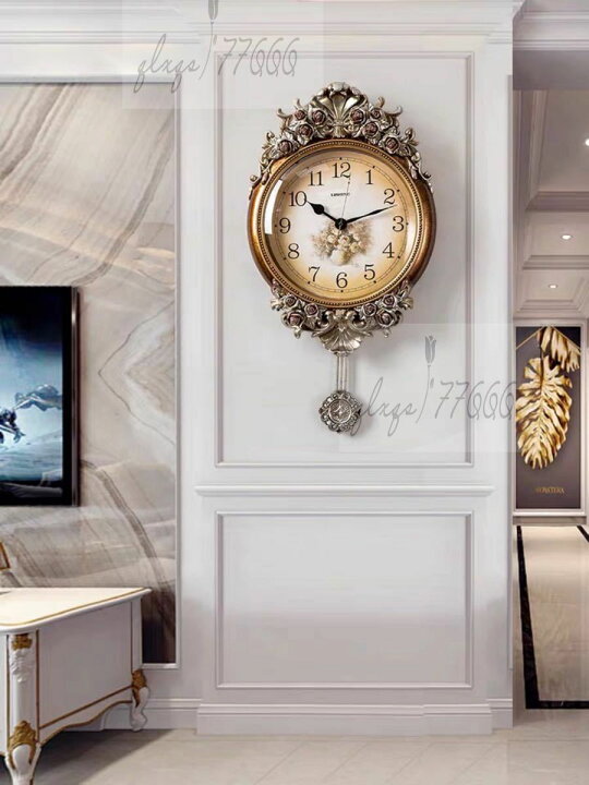 楽天市場】A036243北歐風 英国貴族風 クロック。壁掛け時計 かけ時計  