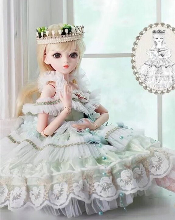 楽天市場】A057173プリンセスドール 60cm フランス人形本体 メイク 