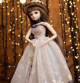 プリンセスドール 60cm フランス人形本体 メイクアップ ウィッグ 靴 西洋人形 衣装付き 球体関節人形