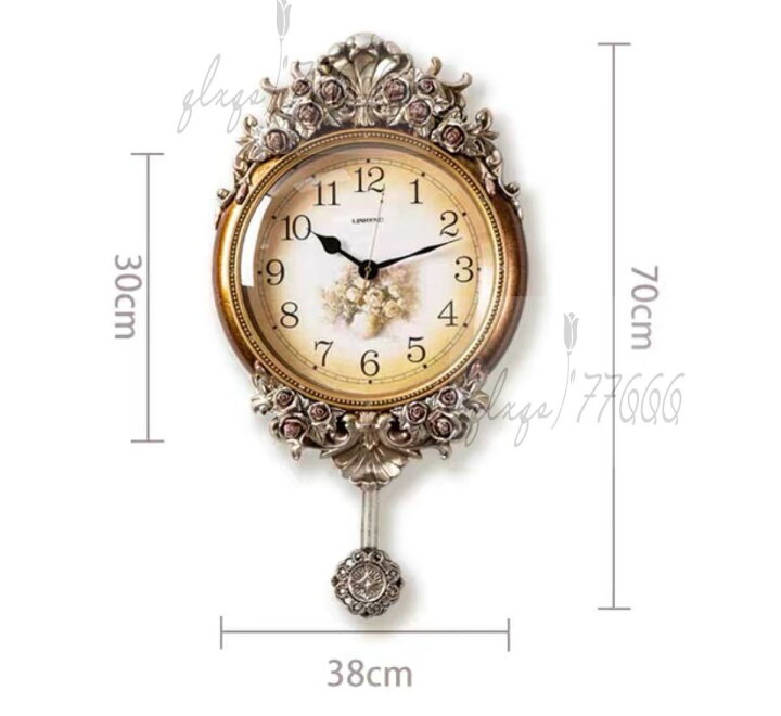 楽天市場】A036243北歐風 英国貴族風 クロック。壁掛け時計 かけ時計  