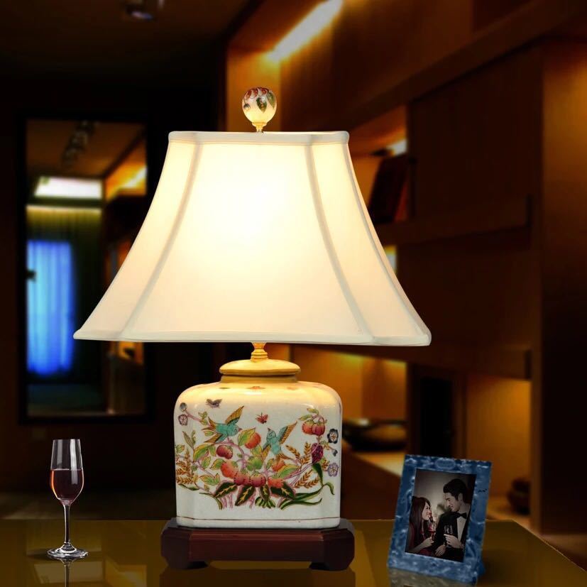 照明スタンドライト テーブルランプ デスクライト 卓上ステンド 高級陶器スタンド｜リタハウス　店