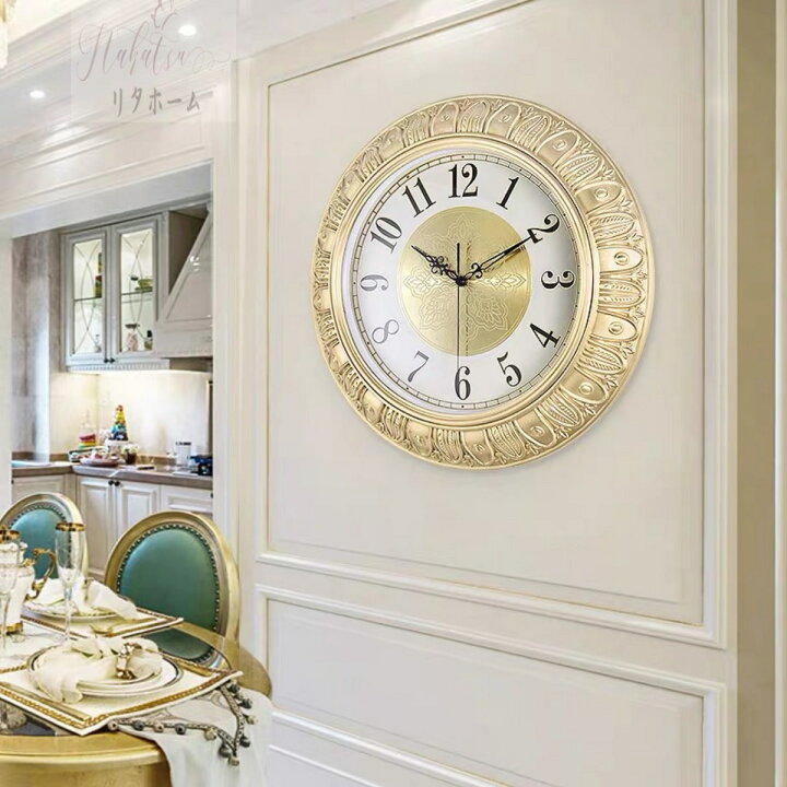楽天市場】A051053高級感豪華時計 ．壁掛け時計．静音．壁掛け時計  