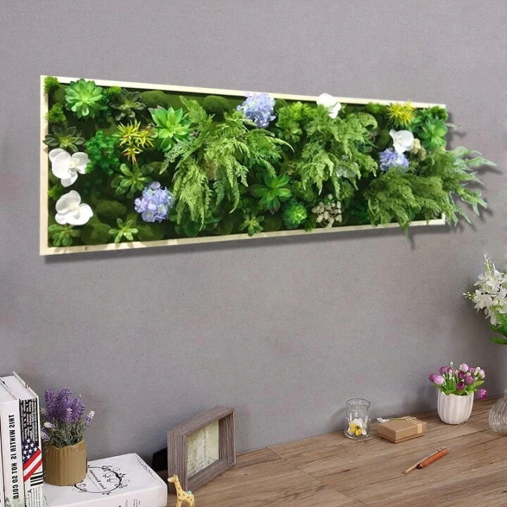 楽天市場】A051058壁飾り 人工観葉植物 壁掛けインテリア ディスプレイ  