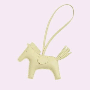 A064069 HERMES GX fI PM W[k~g Aj[~() obO`[ W Vi(HERMES Rodeo PM Jaune Milton Agneau Milo bag charm