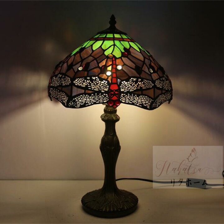 楽天市場】A004461ステンドグラスランプ 卓上スタンド 豪華テーブル  