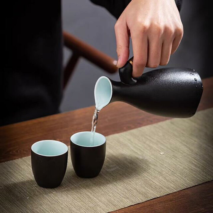楽天市場】酒器9点セット 陶器 酒燗器付き 徳利 熱燗 冷酒 高級感 清酒 