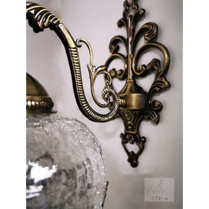 楽天市場】A005087手作りトルコランプ クラックガラス ブラケット  