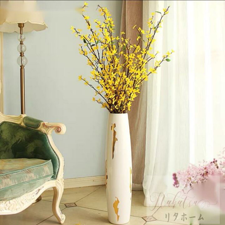 楽天市場】A005170大型鉢 室内フラワーベース 花瓶 花器 造花 部屋飾り  