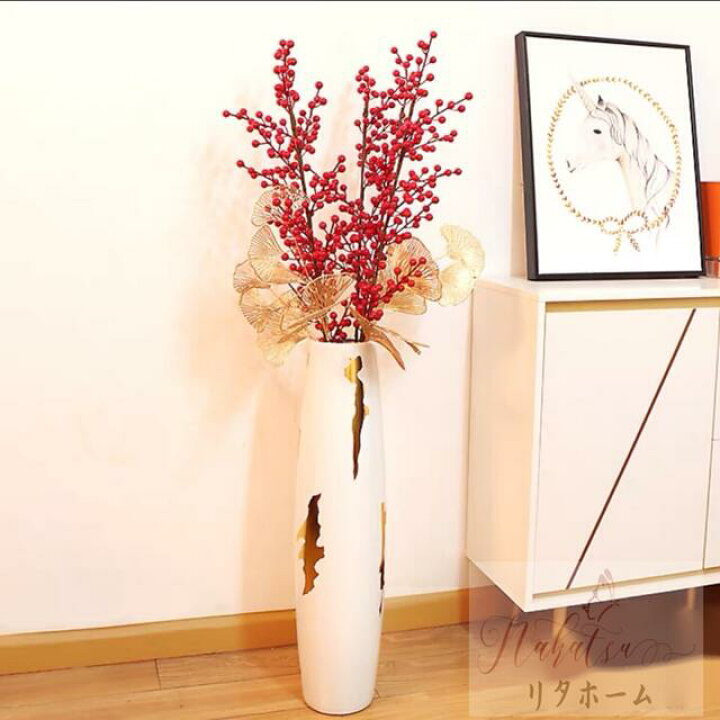 楽天市場】A005173大型鉢 室内フラワーベース 花瓶 花器 造花 部屋飾り  