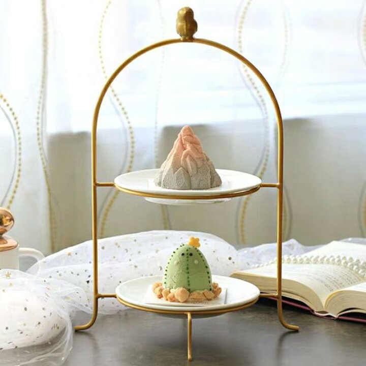 楽天市場】A005279ケーキスタンド アフタヌーンティー 2段ティー  